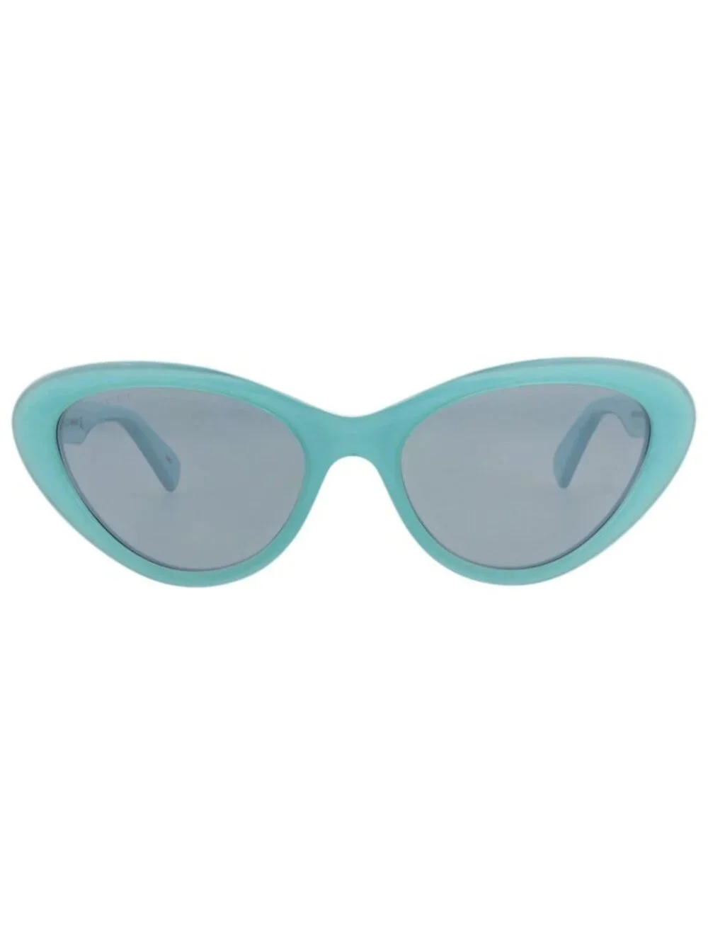 New Gucci Women's Sunglasses Cat Eye Acetate Frame Light Blue Blue Blue